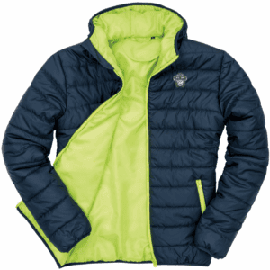 Soft Padded Jacket - Black x Lime