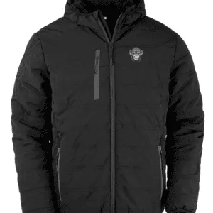 Genuine Recycled Padded Winter Jacket - Black
