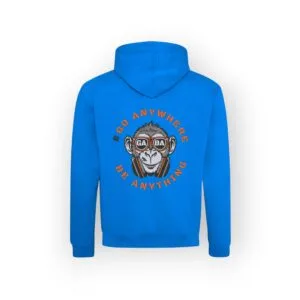Unisex Zipped Hoodie - Sapphire Blue