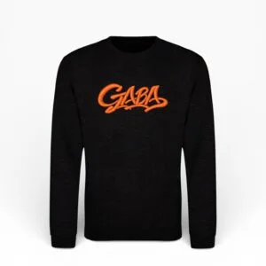 Unisex Sweatshirt Black Smoke Chest Logo - Graffiti